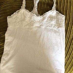 3/$15 tops. Lace strap tank top